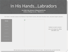 Tablet Screenshot of inhishandslabradors.com